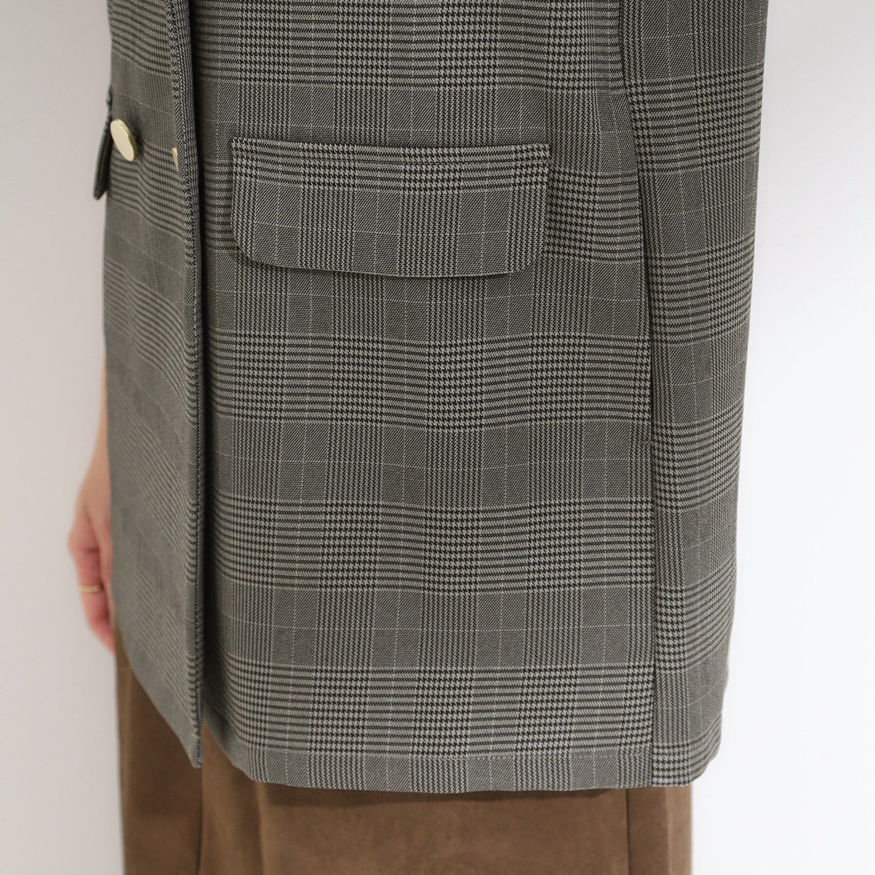 SHOO･LA･RUE「【S-LL/セットアップ可/洗濯後しわになりにくい】ダブルベスト」|ベスト・ジレ|