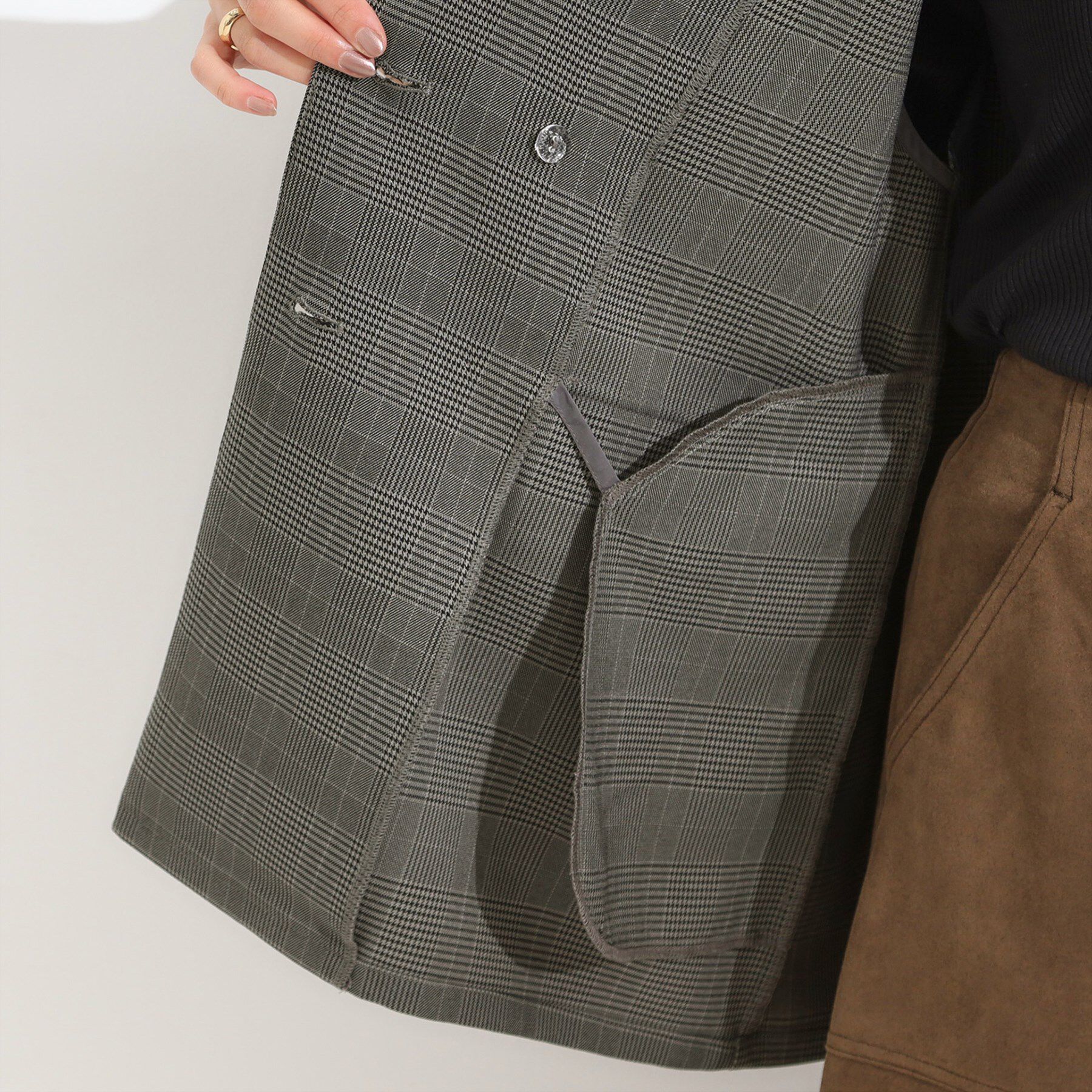 SHOO･LA･RUE「【S-LL/セットアップ可/洗濯後しわになりにくい】ダブルベスト」|ベスト・ジレ|