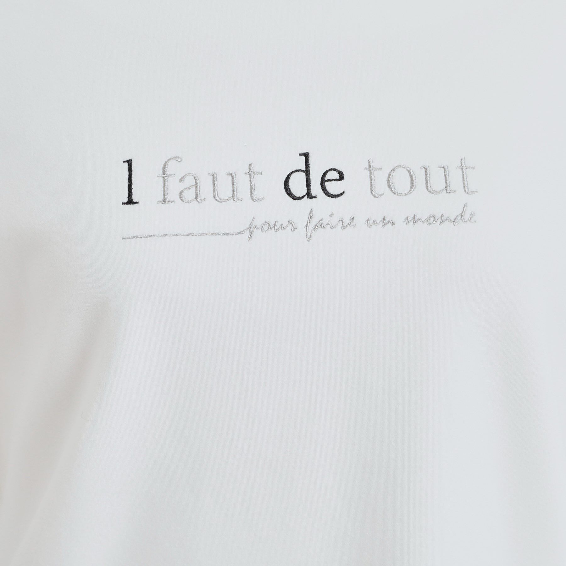 SHOO･LA･RUE「【洗濯機可/S-LL】大人が着やすい小さめロゴ 刺繍ロンT」|Tシャツ・カットソー|