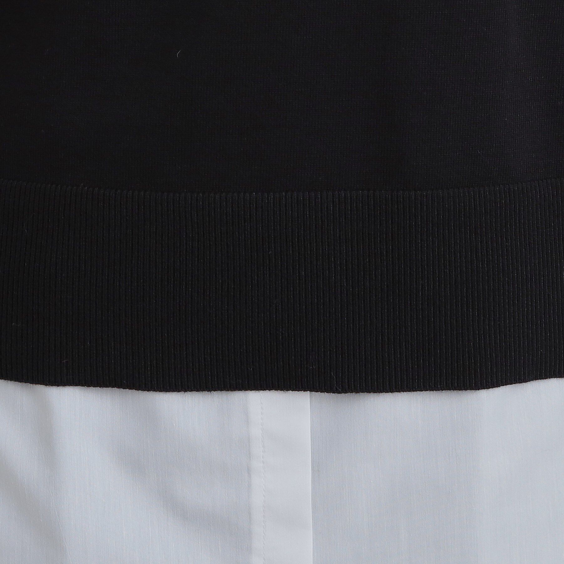 SHOO･LA･RUE「【2点セット/S-LL】時短で決まる もちもちハイネックニット+裾シャツインナー」|ニット・セーター|
