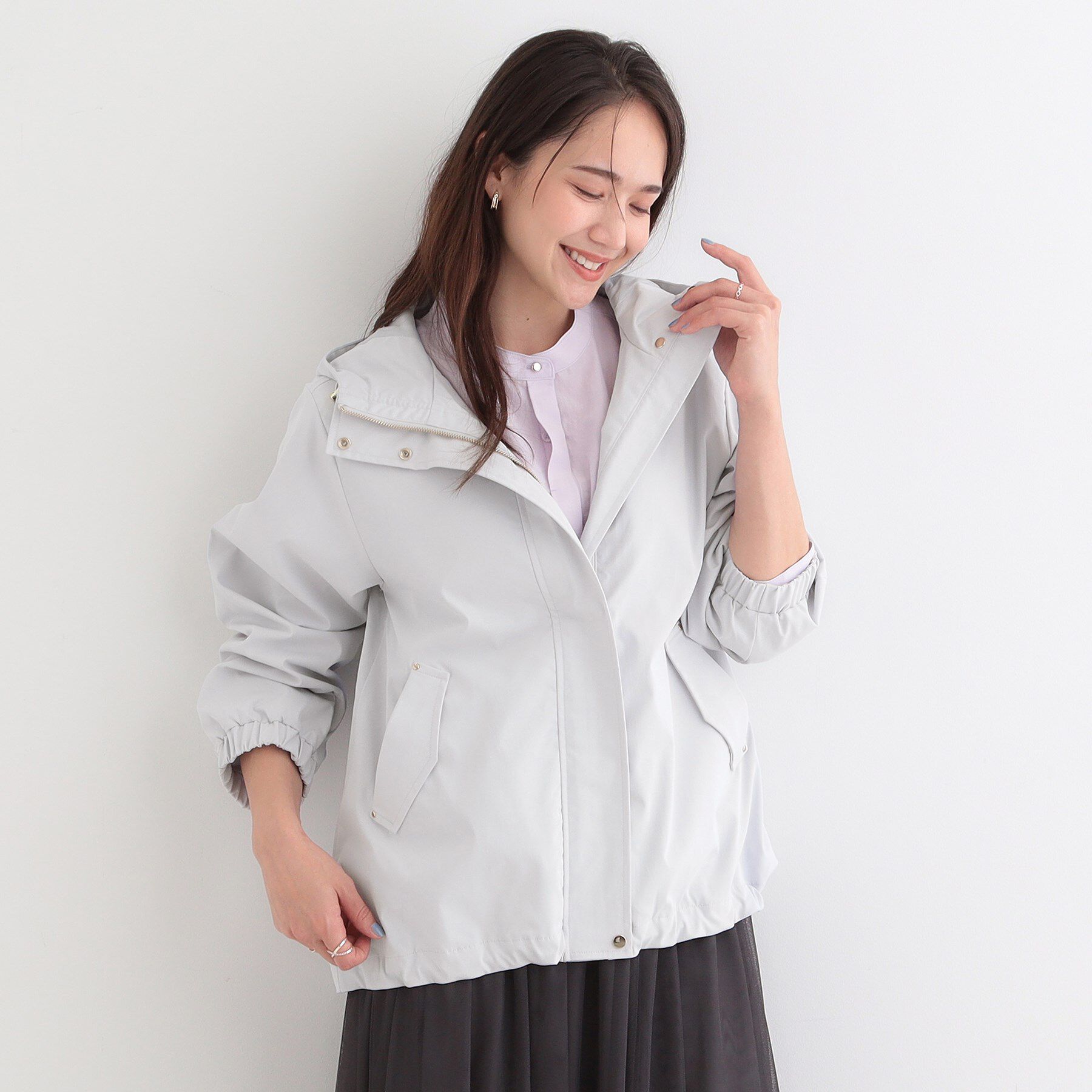 SHOO･LA･RUE「【防花粉/SS-3L】かわいいもかっこいいも叶える 欲張りマウンテンパーカ」|ブルゾン・スタジャン|