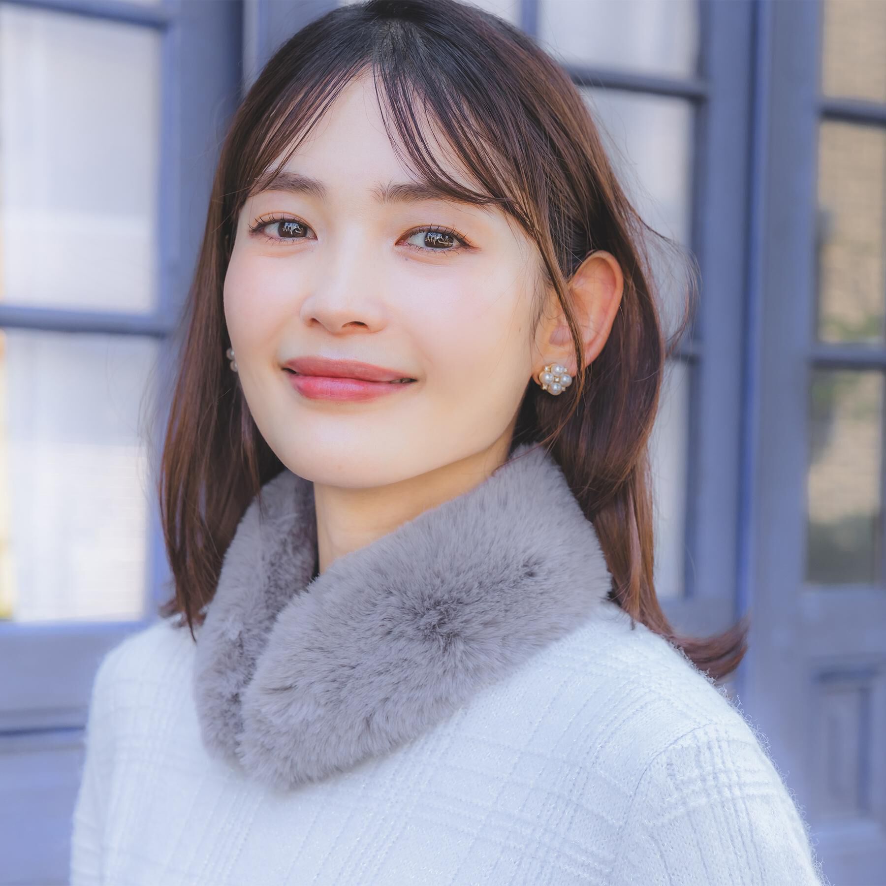 ITS&rsquo;DEMO「【手洗い可】マグネット付きファーティペット」|ストール|