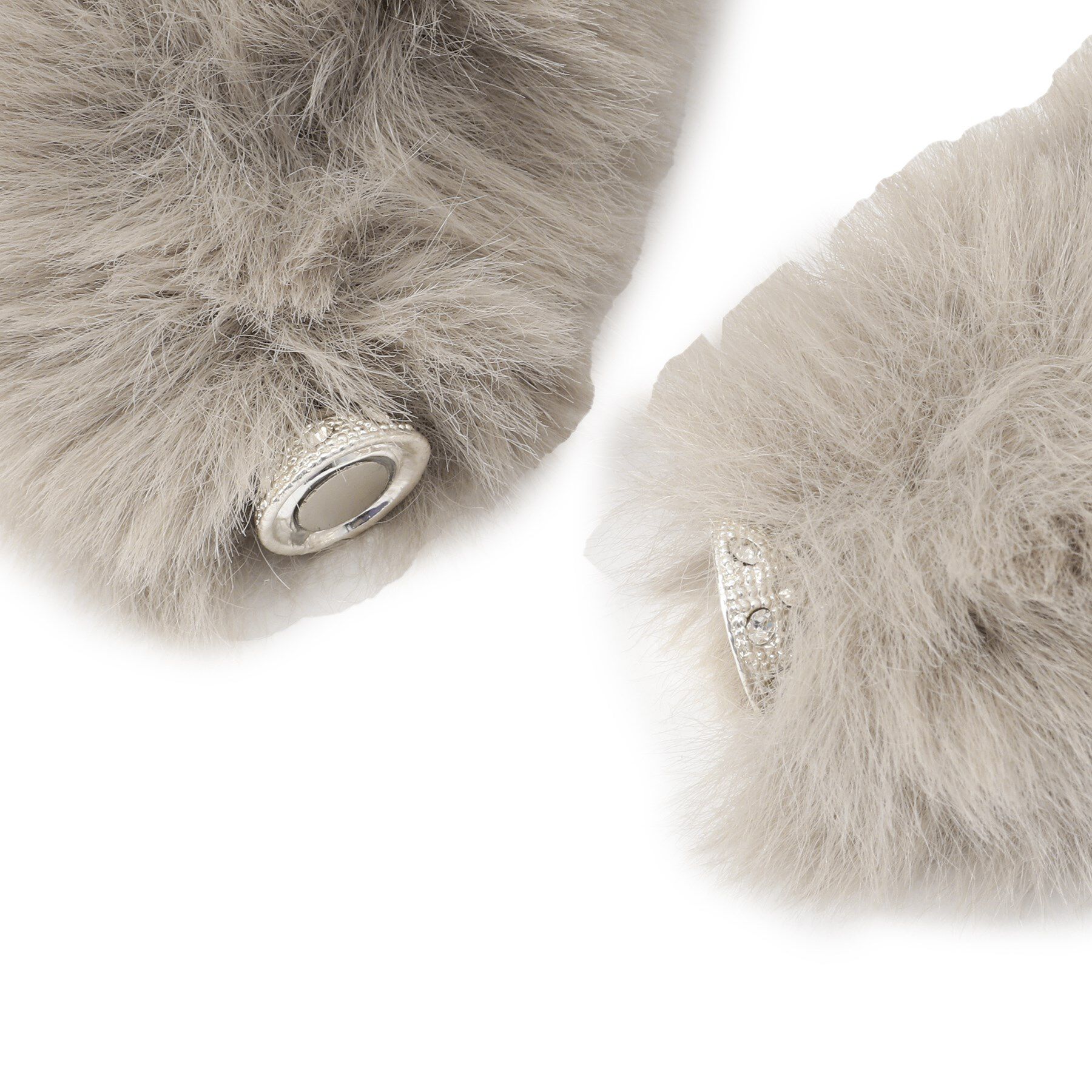 ITS&rsquo;DEMO「【手洗い可】マグネット付きファーティペット」|ストール|