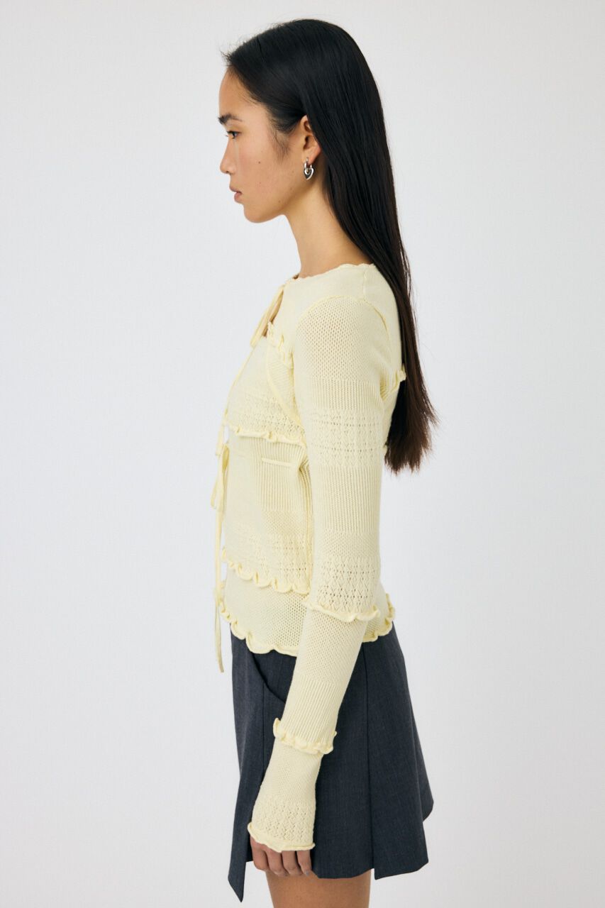 MOUSSY「BOW DESIGN ニットトップス」|ニット・セーター|