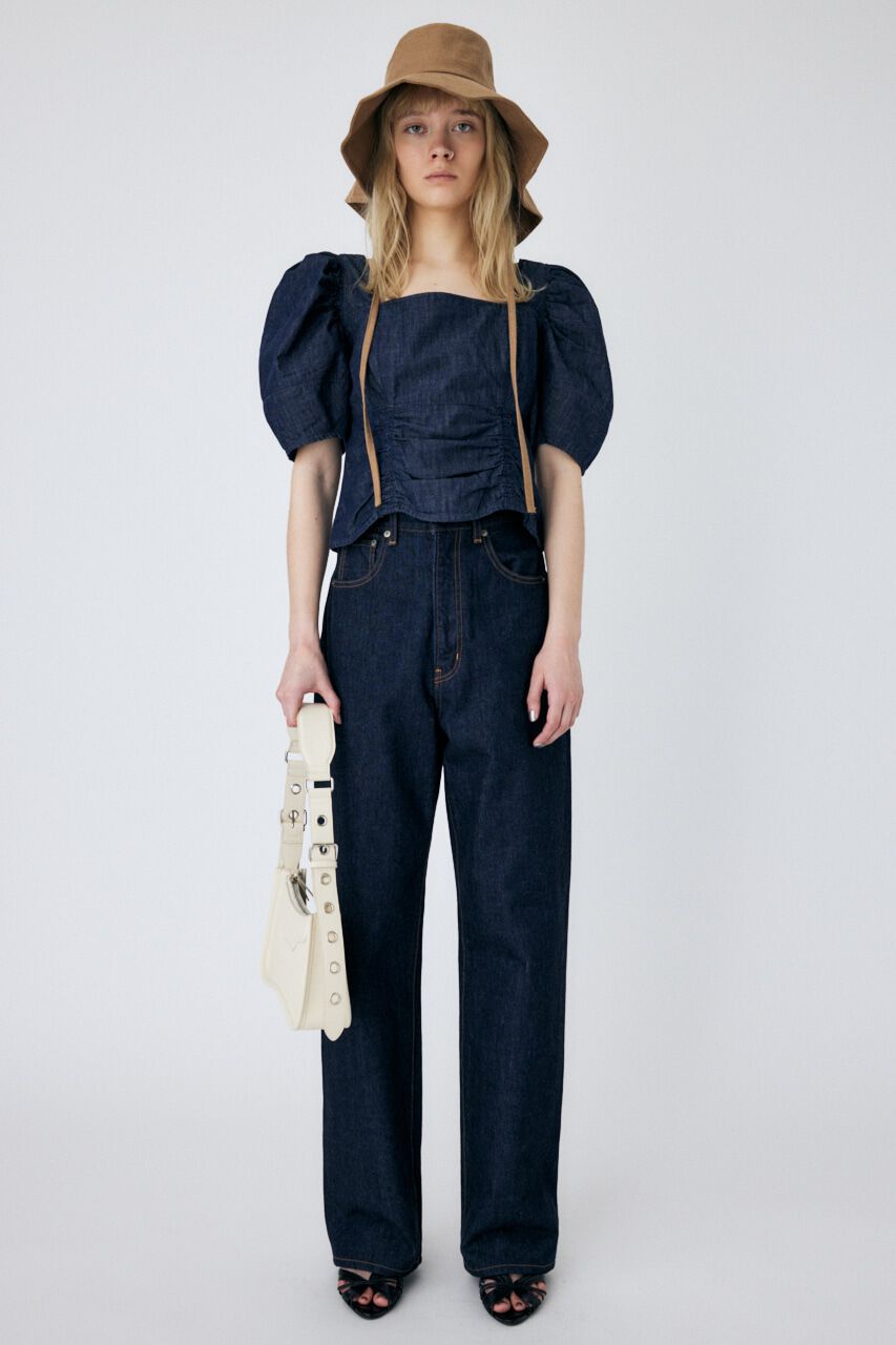 MOUSSY「HW LOOSE STRAIGHT OW」|デニム|