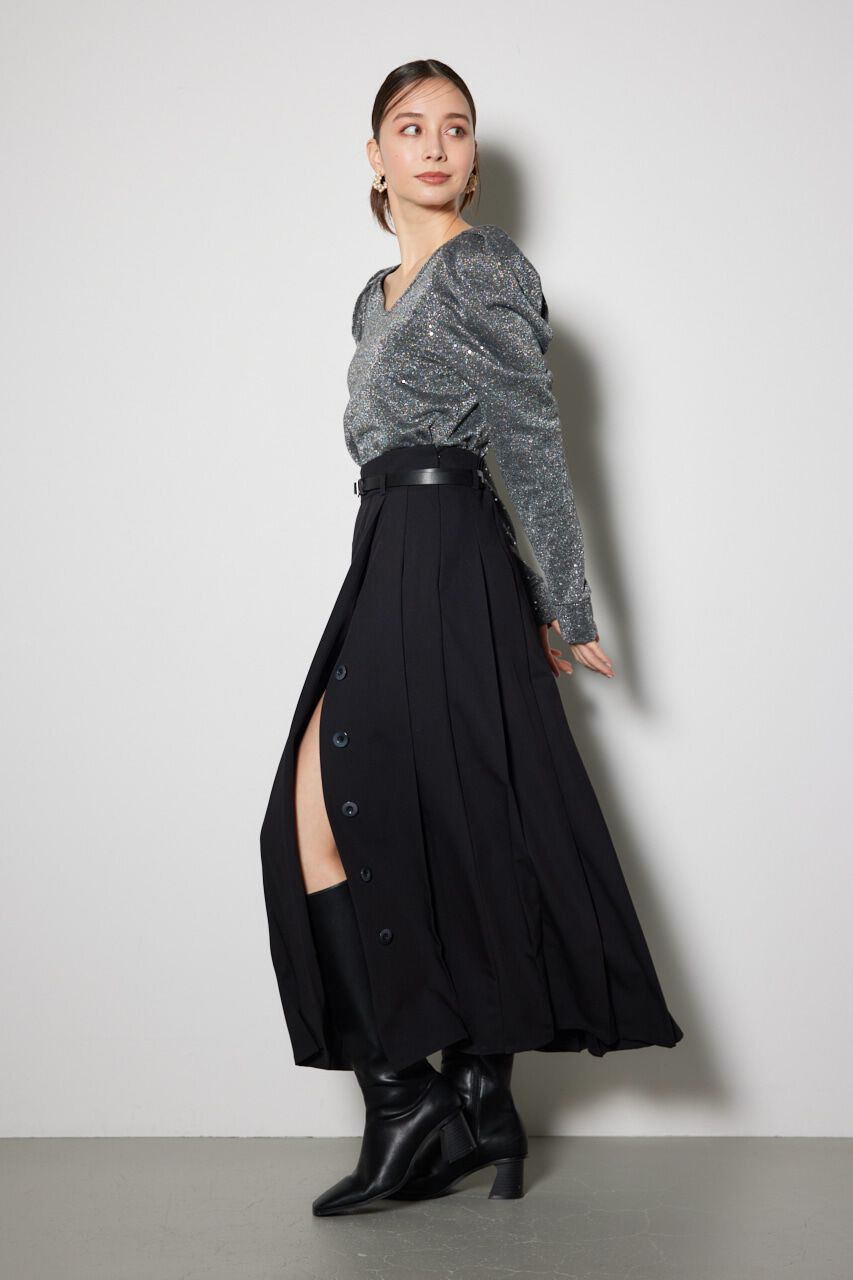 rienda「プリーツスリットスコートショートパンツ」|その他|