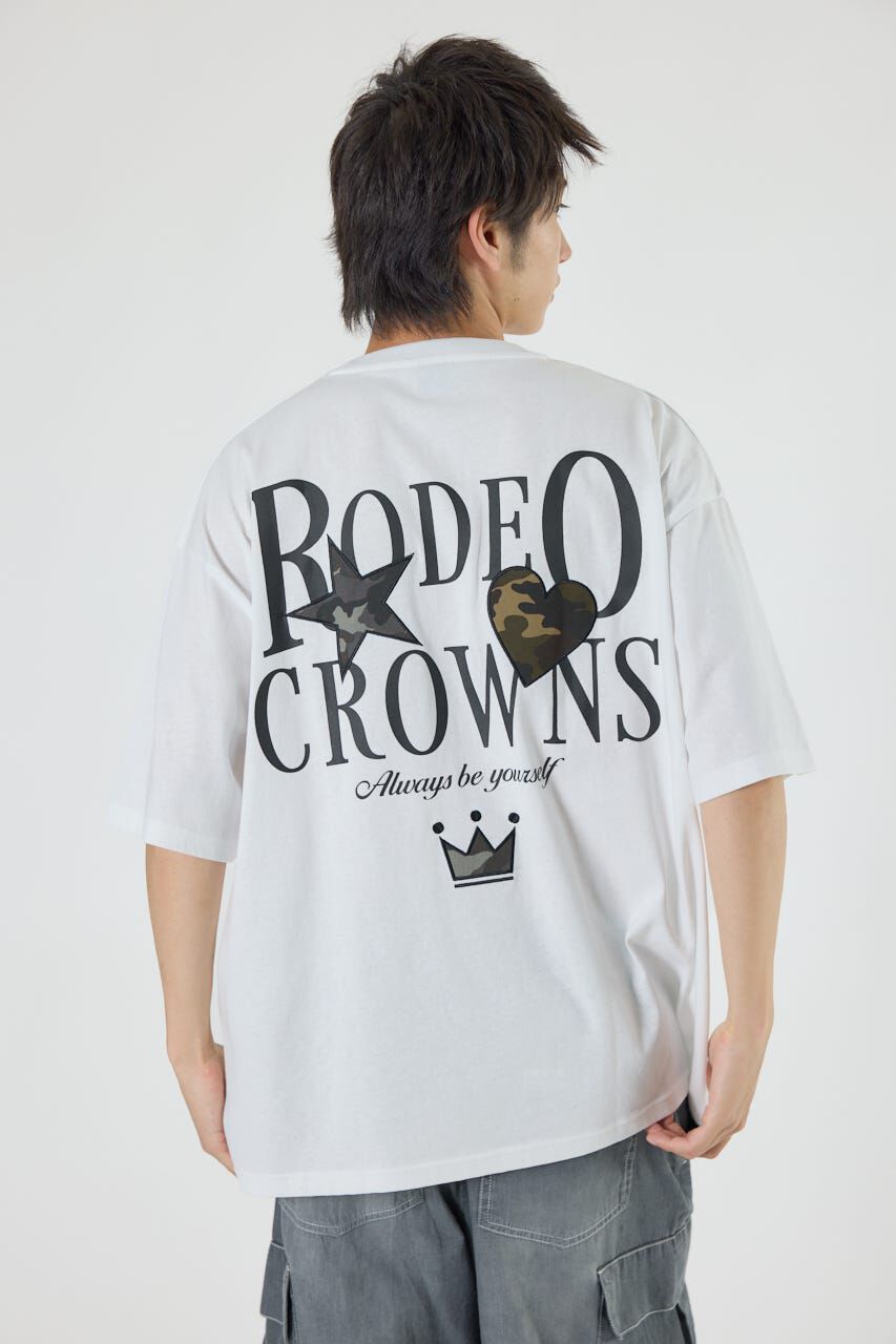 RODEO CROWNS「カモフラアップリケTシャツ」|Tシャツ・カットソー|