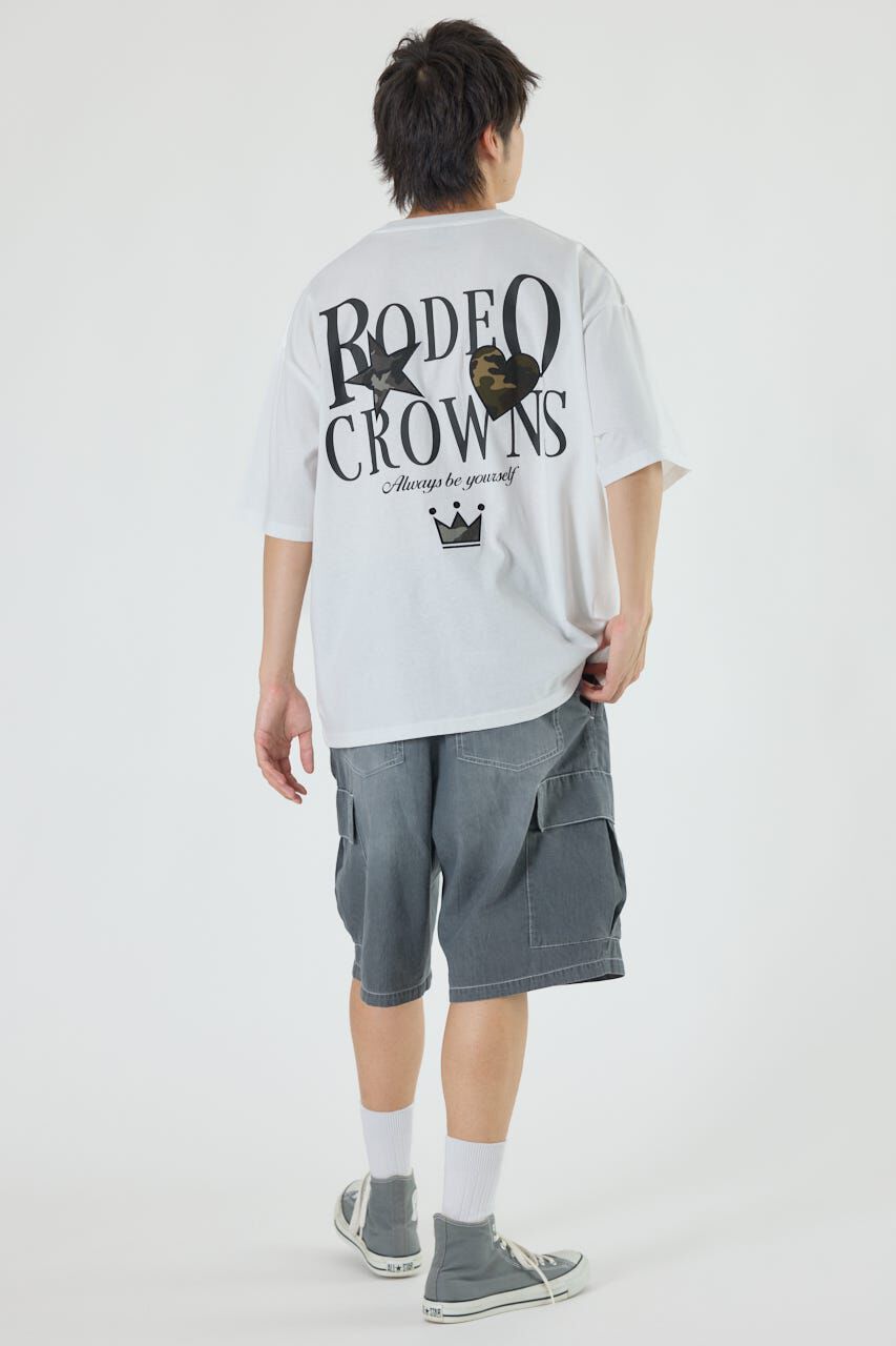RODEO CROWNS「カモフラアップリケTシャツ」|Tシャツ・カットソー|