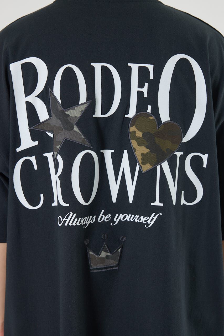 RODEO CROWNS「カモフラアップリケTシャツ」|Tシャツ・カットソー|