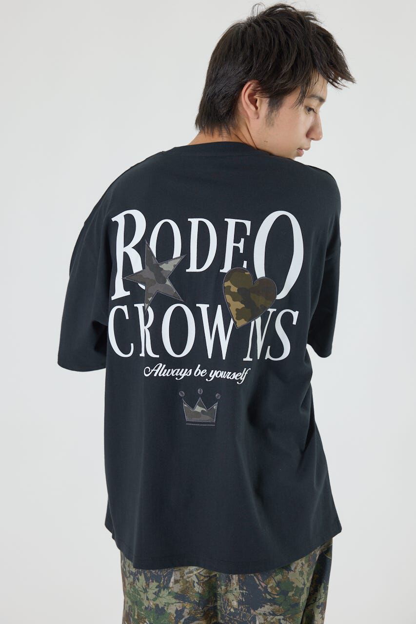 RODEO CROWNS「カモフラアップリケTシャツ」|Tシャツ・カットソー|