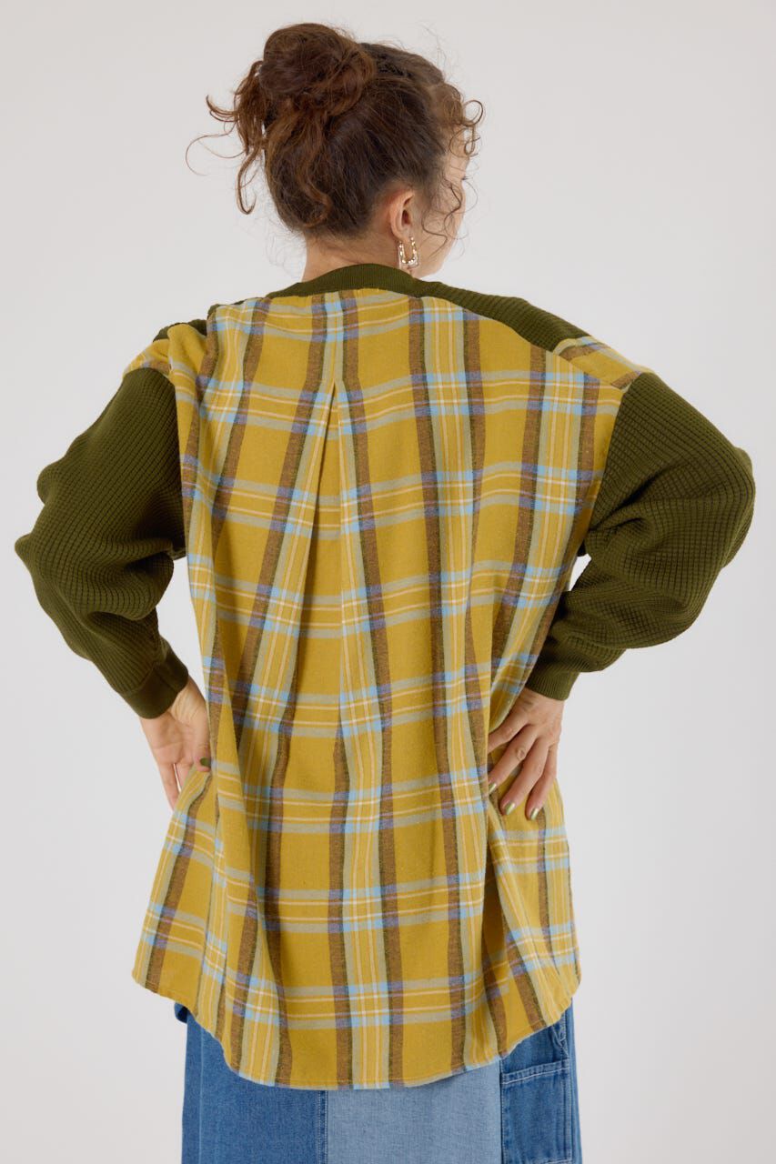 RODEO CROWNS「チェックドッキングトップス」|ニット・セーター|