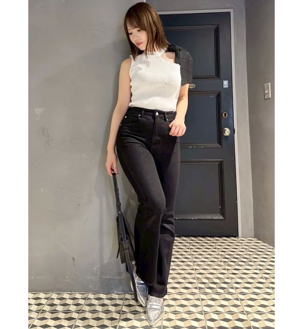 dazzlin「【骨格ウェーブ向け】フレアデニムパンツ」|デニム|