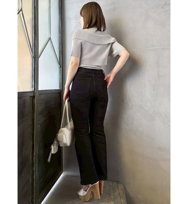 dazzlin「【骨格ウェーブ向け】フレアデニムパンツ」|デニム|