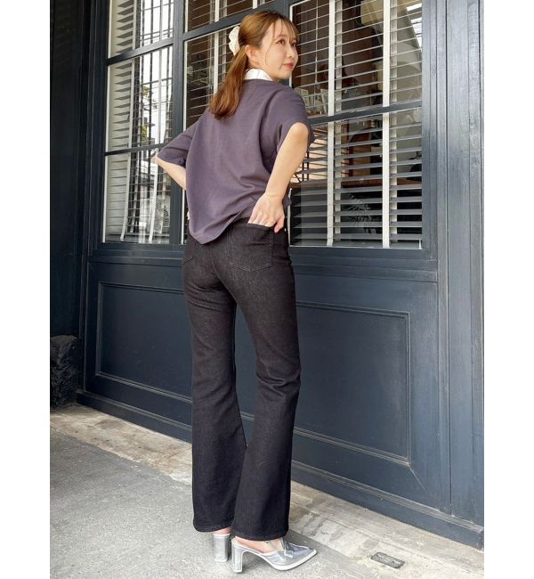 dazzlin「【骨格ウェーブ向け】フレアデニムパンツ」|デニム|