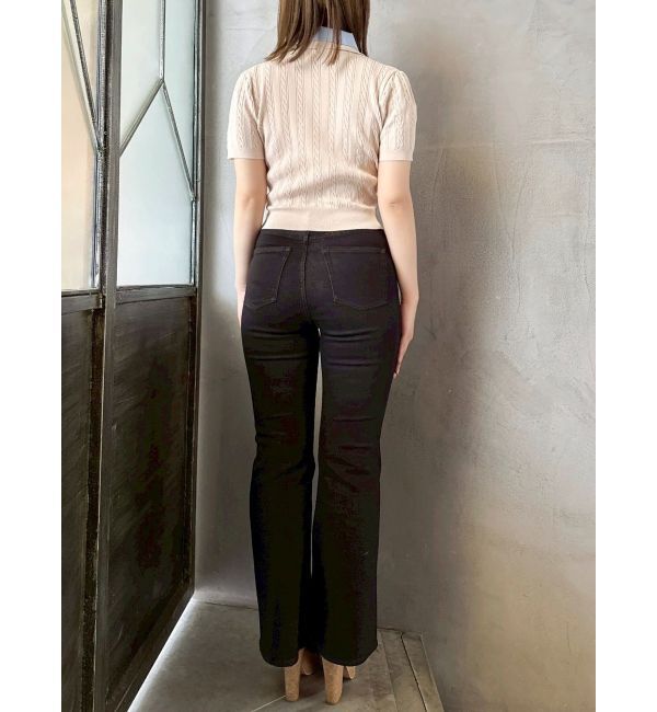 dazzlin「【骨格ウェーブ向け】フレアデニムパンツ」|デニム|