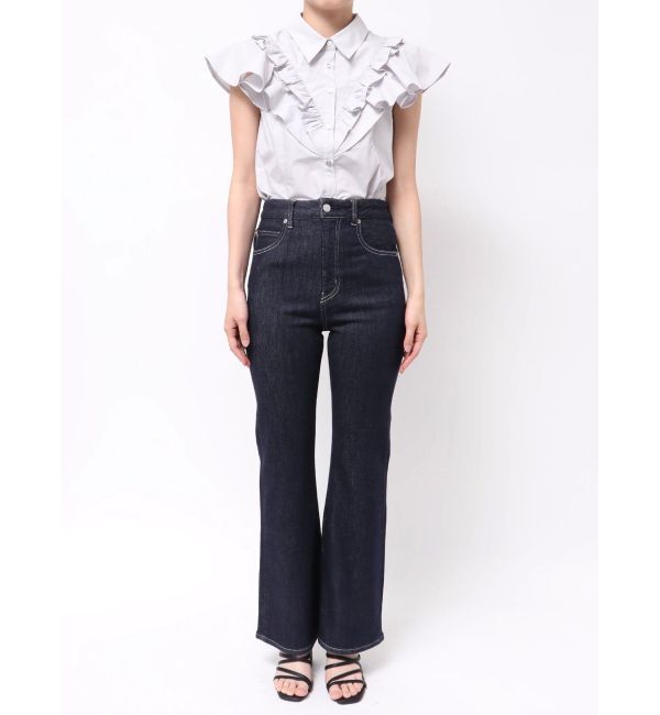 dazzlin「【骨格ウェーブ向け】フレアデニムパンツ」|デニム|