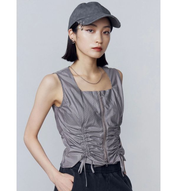 EMODA「リボンギャザートップ」|Tシャツ・カットソー|ライトミックス