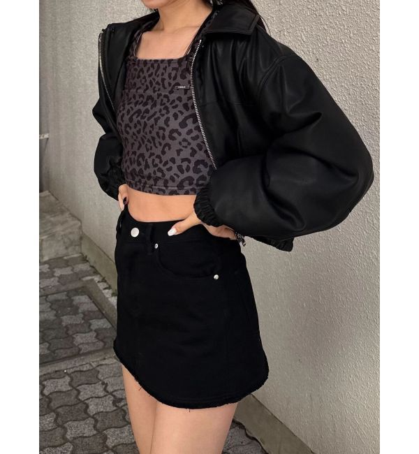 EMODA「シアーベロアプレートクロップトップ」|Tシャツ・カットソー|