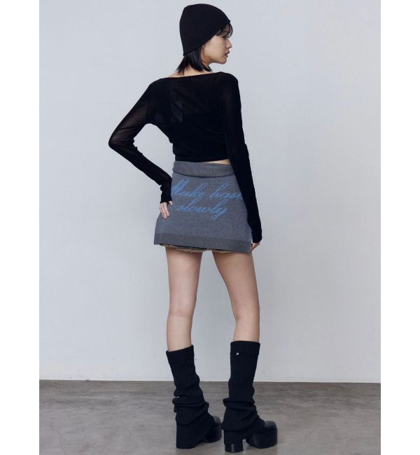 EMODA「シアーベロアプレートクロップトップ」|Tシャツ・カットソー|