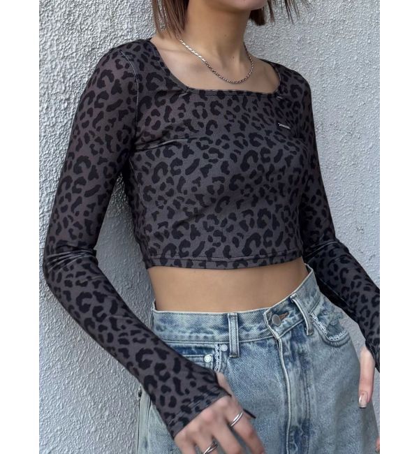 EMODA「シアーベロアプレートクロップトップ」|Tシャツ・カットソー|