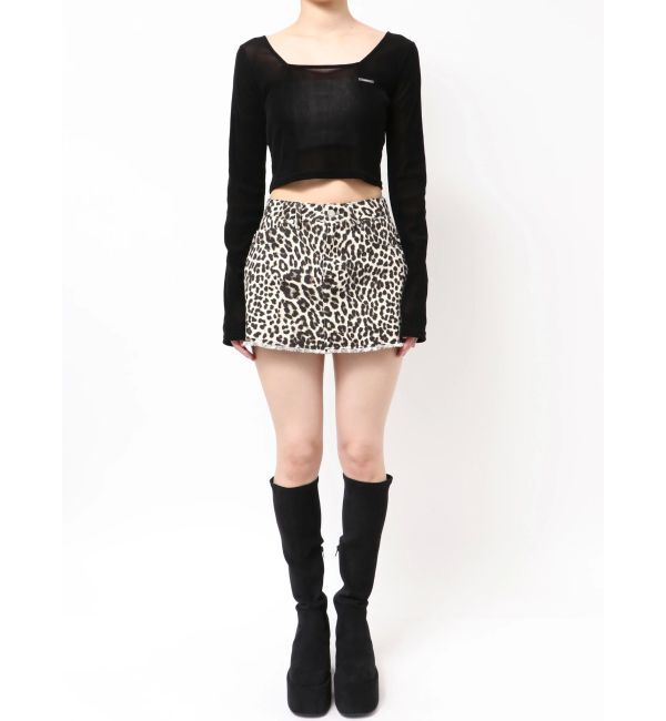 EMODA「シアーベロアプレートクロップトップ」|Tシャツ・カットソー|