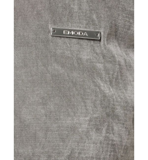 EMODA「シアーベロアプレートクロップトップ」|Tシャツ・カットソー|
