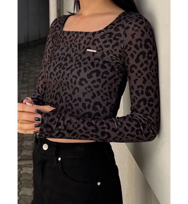 EMODA「シアーベロアプレートクロップトップ」|Tシャツ・カットソー|