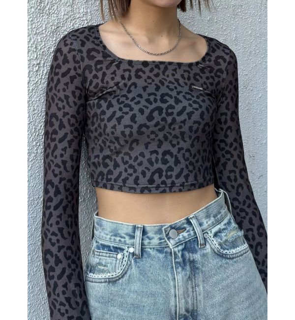 EMODA「シアーベロアプレートクロップトップ」|Tシャツ・カットソー|ミックス