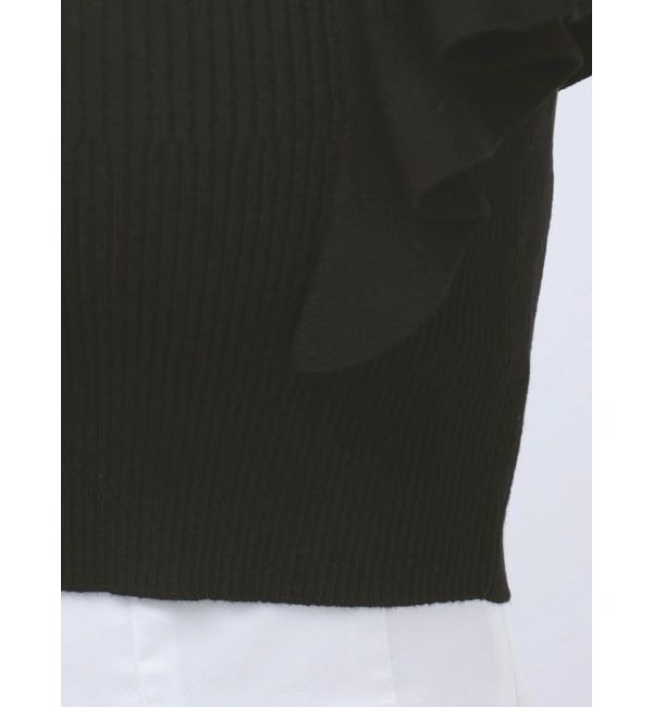 MERCURYDUO「2WAY総針ラッフルコンパクトニット」|ニット・セーター|