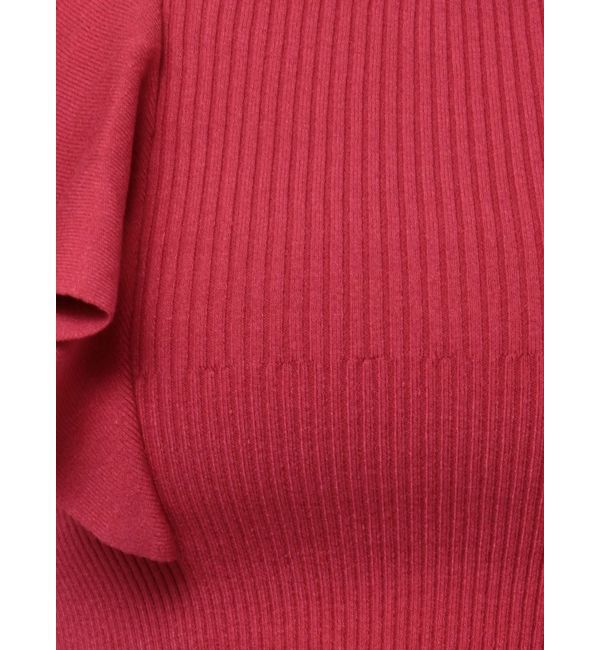 MERCURYDUO「2WAY総針ラッフルコンパクトニット」|ニット・セーター|