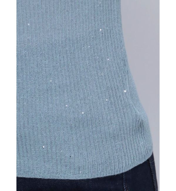 MURUA「スパンコールハーフスリーブニット」|ニット・セーター|