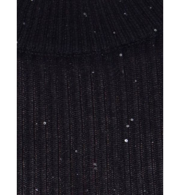 MURUA「スパンコールハーフスリーブニット」|ニット・セーター|