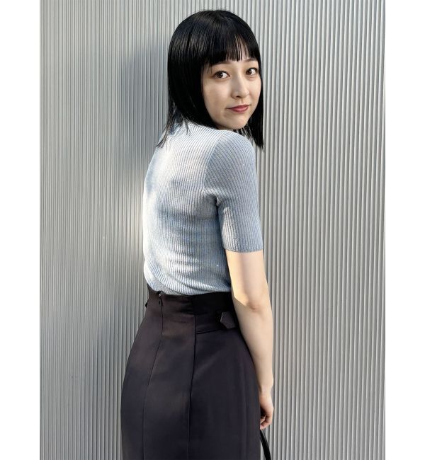 MURUA「スパンコールハーフスリーブニット」|ニット・セーター|