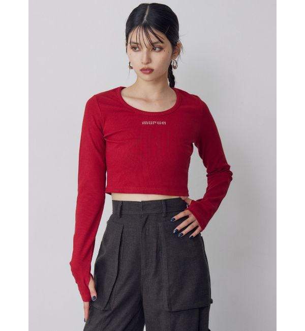 MURUA「HOTFIXロゴテレコトップス」|Tシャツ・カットソー|