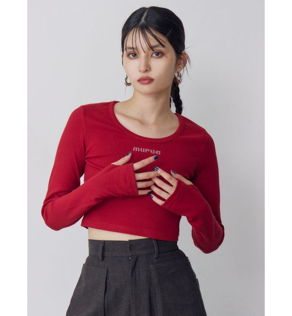 MURUA「HOTFIXロゴテレコトップス」|Tシャツ・カットソー|