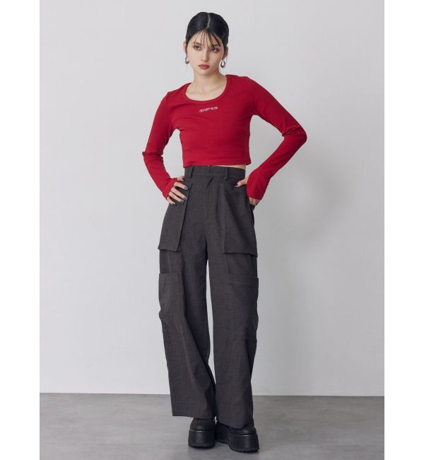 MURUA「HOTFIXロゴテレコトップス」|Tシャツ・カットソー|