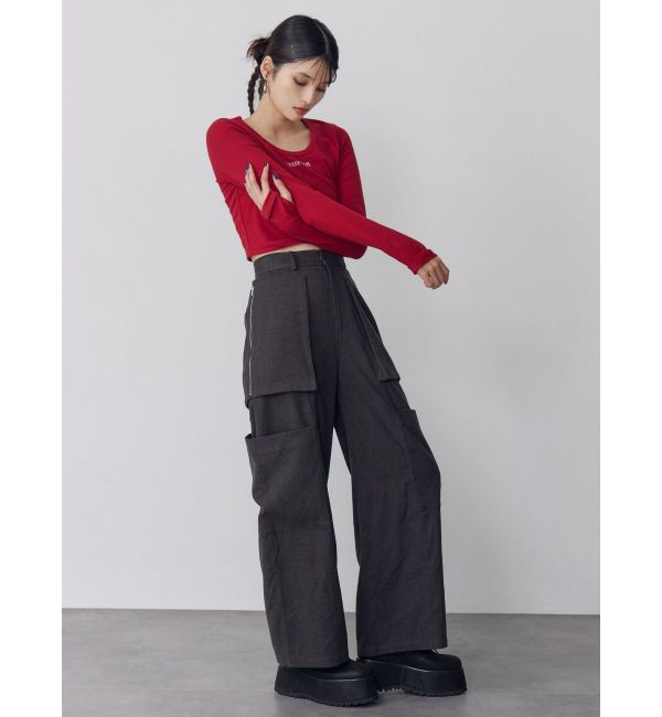 MURUA「HOTFIXロゴテレコトップス」|Tシャツ・カットソー|