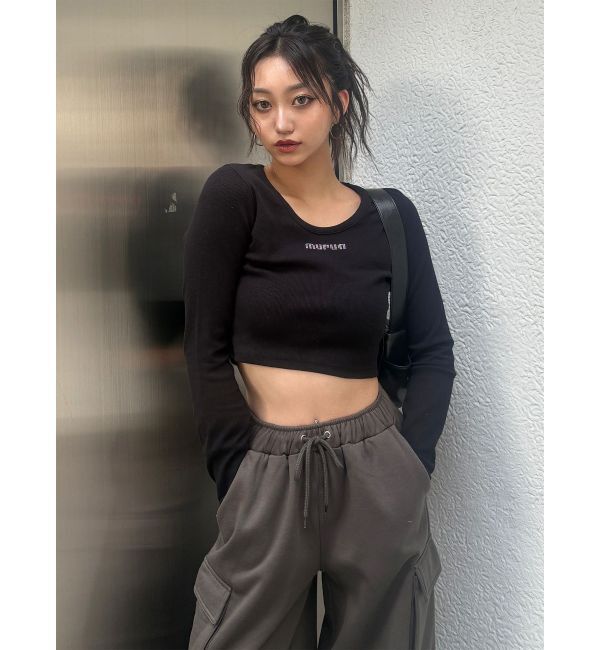 MURUA「HOTFIXロゴテレコトップス」|Tシャツ・カットソー|