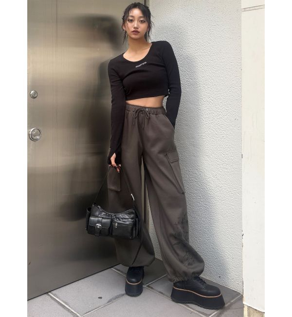 MURUA「HOTFIXロゴテレコトップス」|Tシャツ・カットソー|