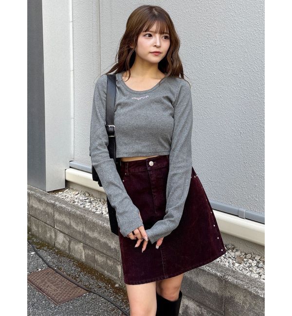 MURUA「HOTFIXロゴテレコトップス」|Tシャツ・カットソー|