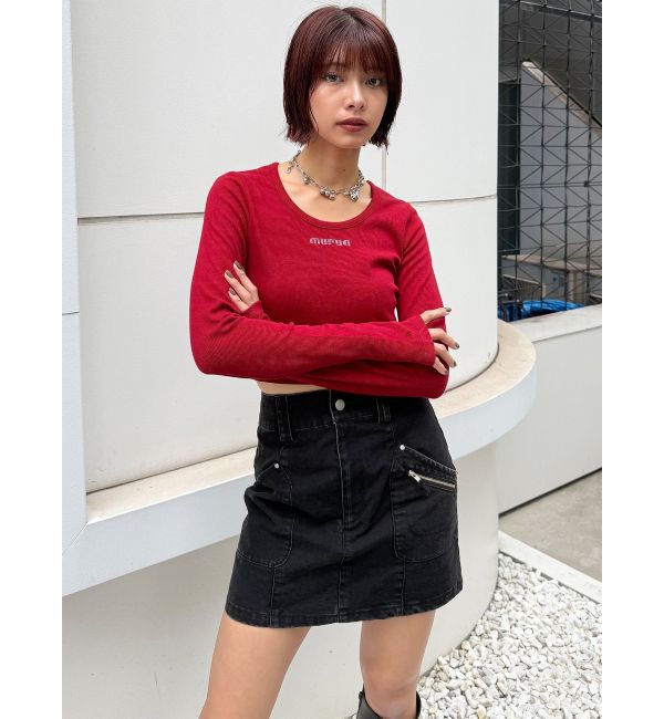 MURUA「HOTFIXロゴテレコトップス」|Tシャツ・カットソー|