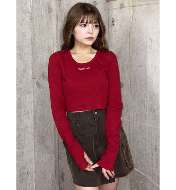 MURUA「HOTFIXロゴテレコトップス」|Tシャツ・カットソー|