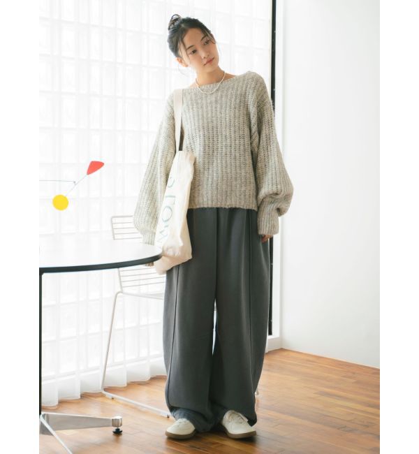 Ungrid「ピグメントスウェットルーズパンツ」|その他|