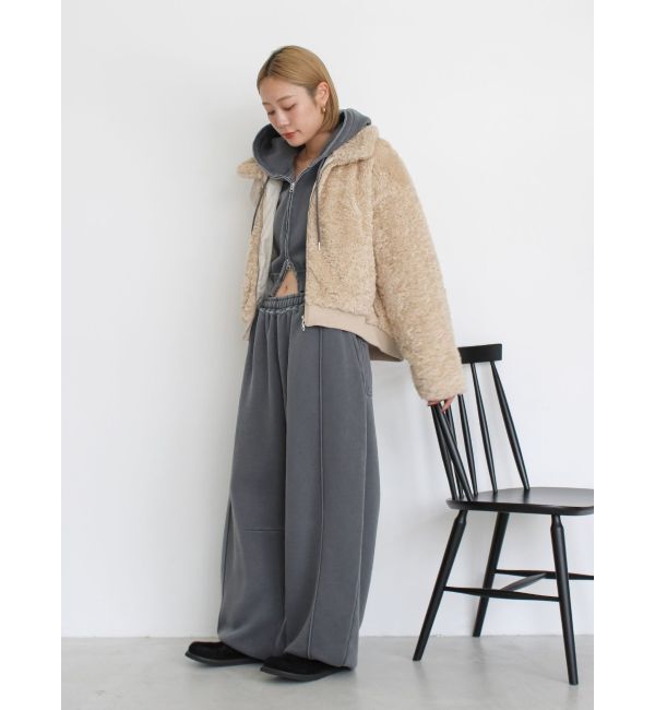 Ungrid「ピグメントスウェットルーズパンツ」|その他|