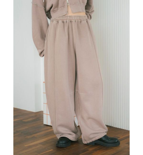 Ungrid「ピグメントスウェットルーズパンツ」|その他|ベージュ