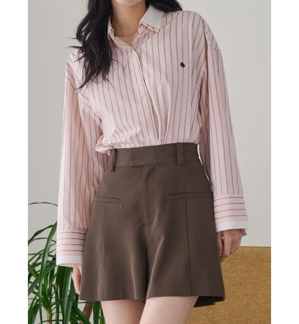 LAGUNAMOON「ダブルクロスショートパンツ」|その他|モカ