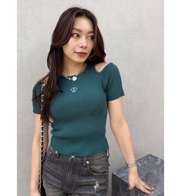 EVRIS「オープンショルダーニット」|ニット・セーター|