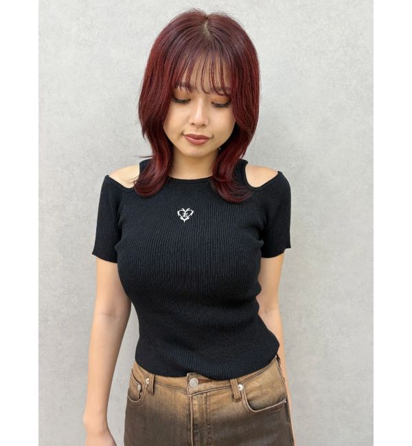 EVRIS「オープンショルダーニット」|ニット・セーター|