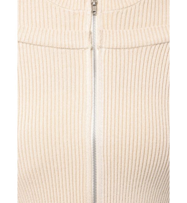 jouetie「カットアウトジップニット」|カーディガン|