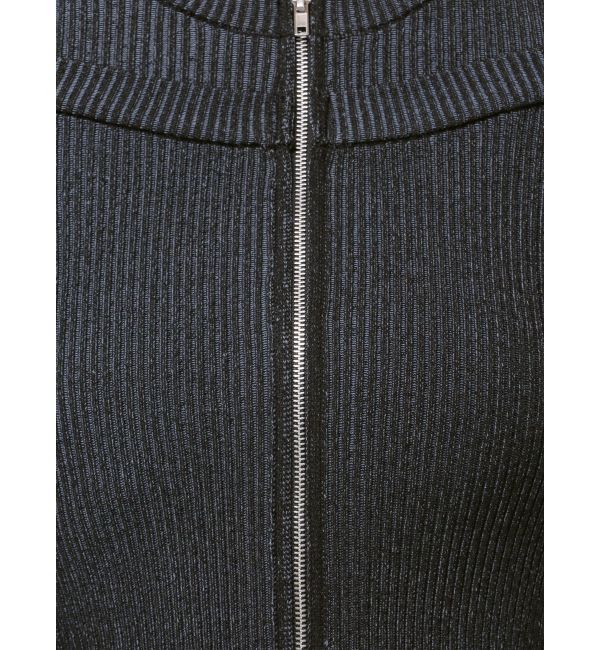 jouetie「カットアウトジップニット」|カーディガン|